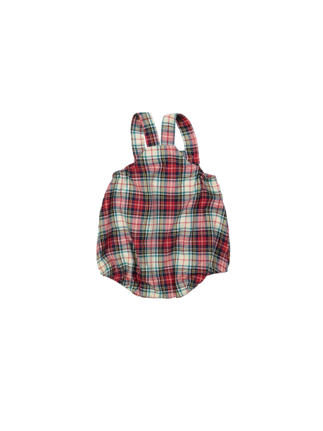 Kruippak ruit rood 06m-09m