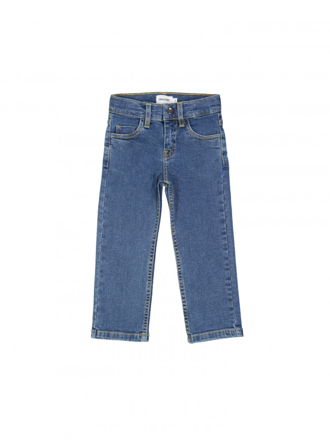 jeans regular bleach blauw rits 09j