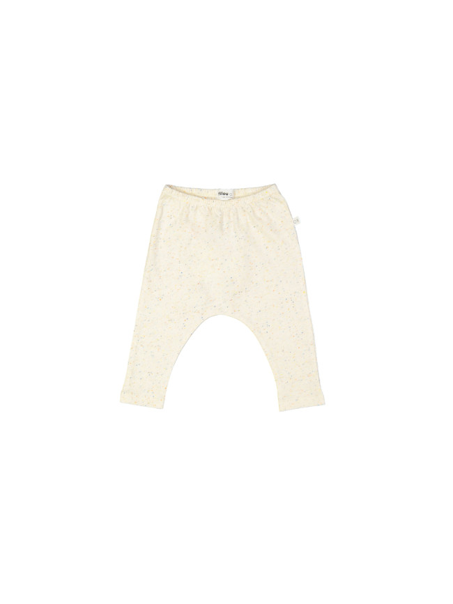 Broek spikkel ecru 06m-09m