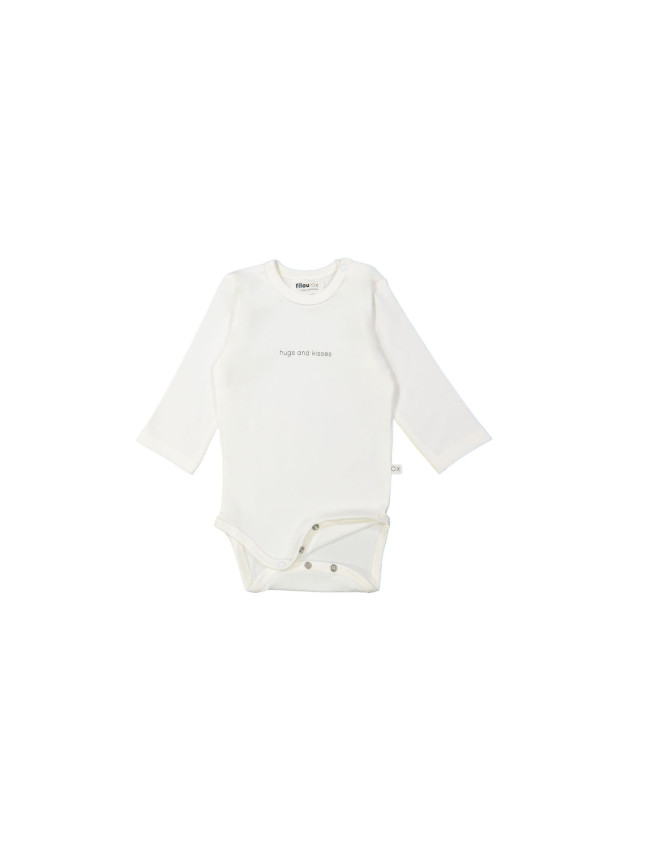 Body LM hugs and kisses ecru 03m-06m