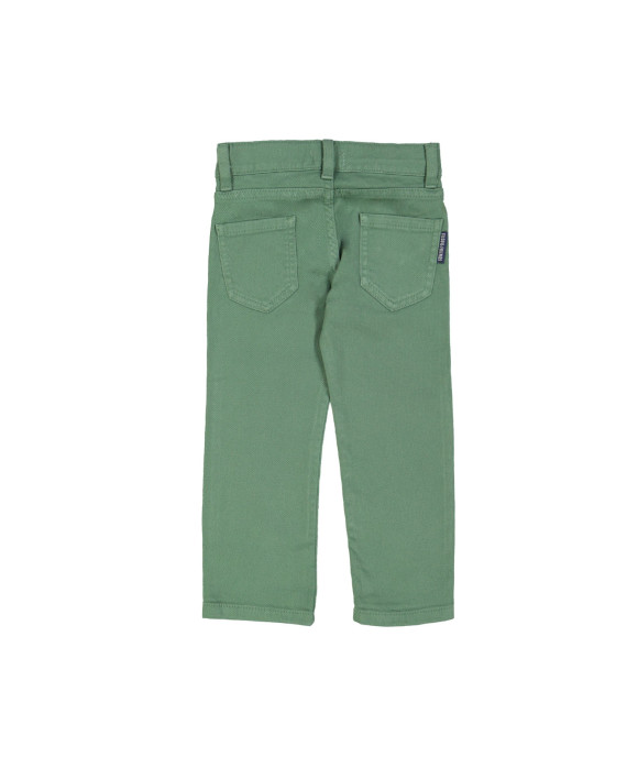 Pantalon régulier zip vert