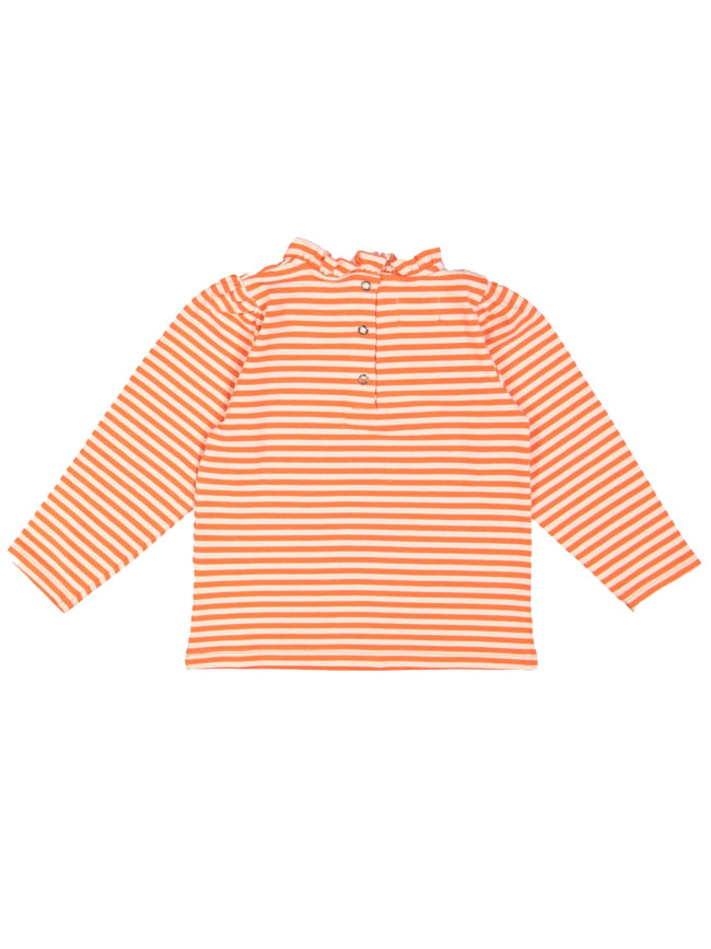 T-shirt frul streep feloranje 03j