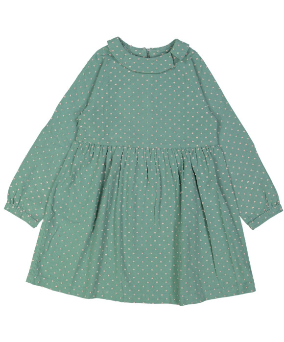 kleedje groen bolletjes 04j