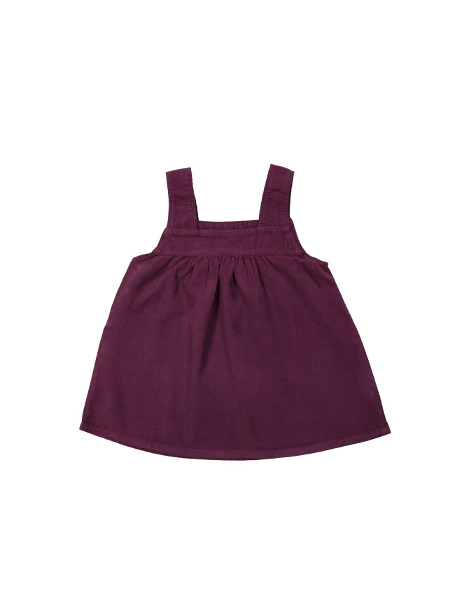 Jurk rib paars 12m