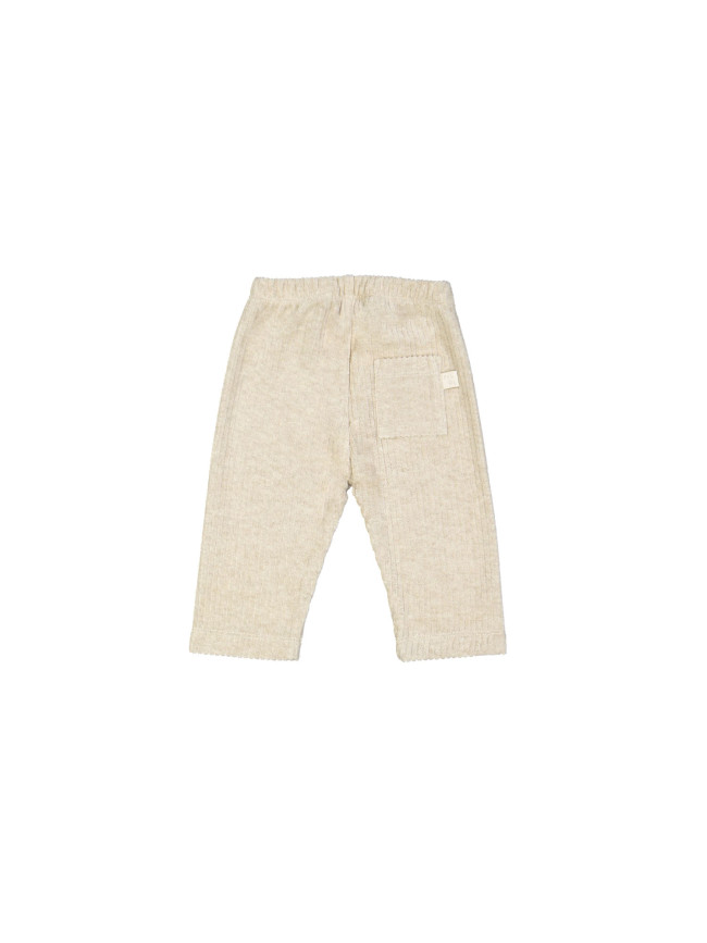 Trousers comfy mini ribbed ecru