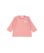 T-shirt mini ribbed dog pink