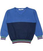 pull blauw multi color boord 05j .