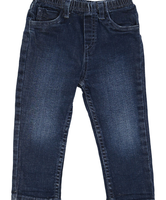 lange broek blauw jeans elastiek 18m