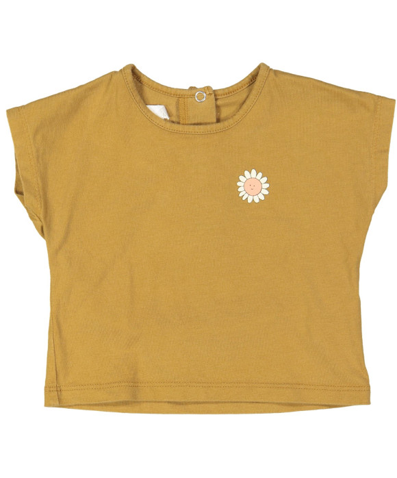 t-shirt bruin bloem 03m