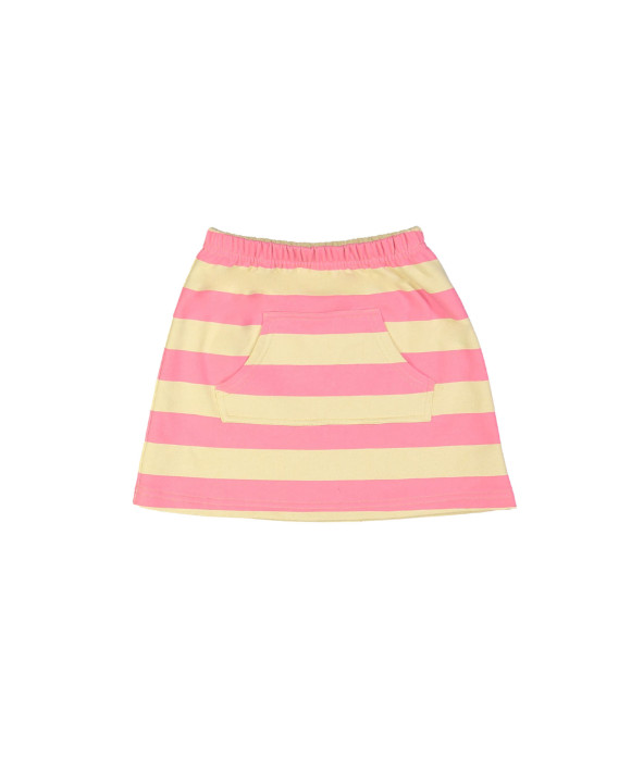 Skirt stripe bright pink