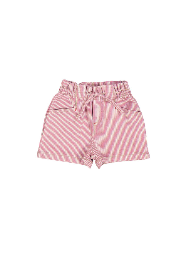 Short jeans streep rood 12m