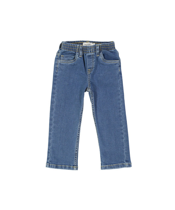 broek regular jeans bleach blauw