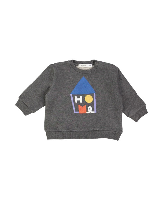 Sweater mini home chiné donkergrijs