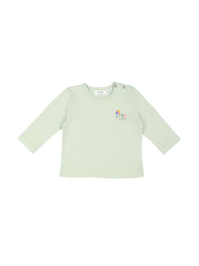 t-shirt mini bisou mint