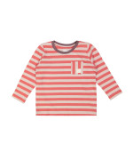 T-shirt stripe rood paars 02j