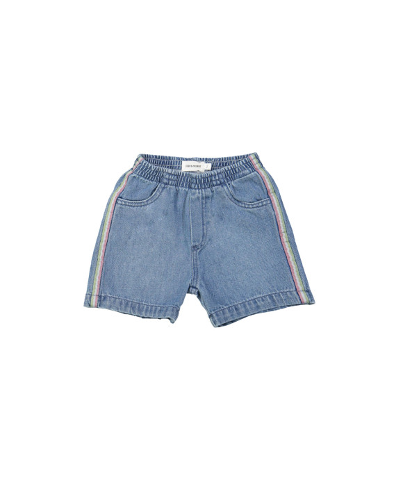 Jeansbermuda stone bleach lint 