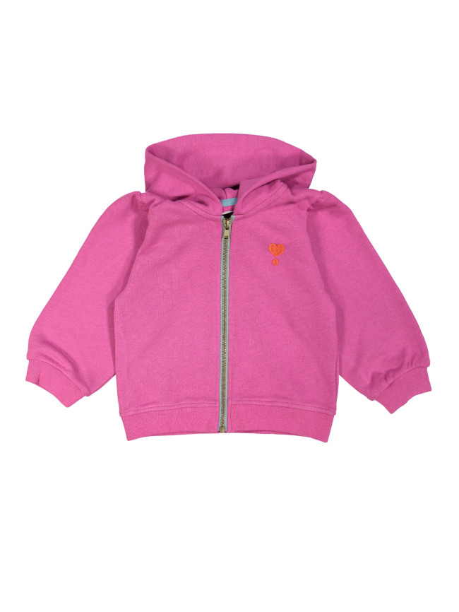 gilet capuchon fushia