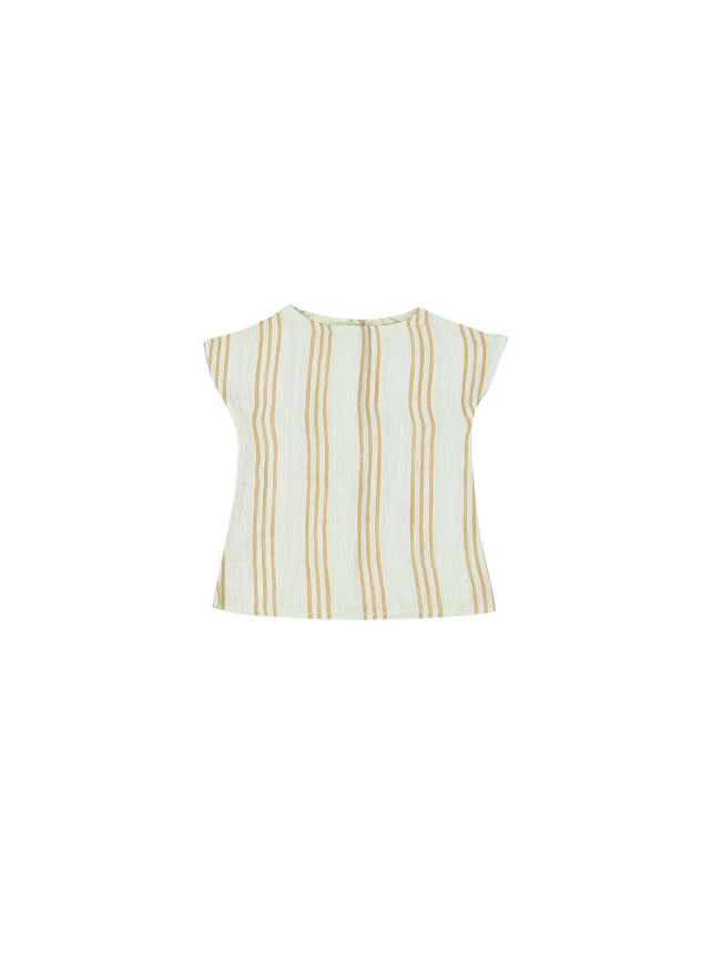 doll dress stripe mint