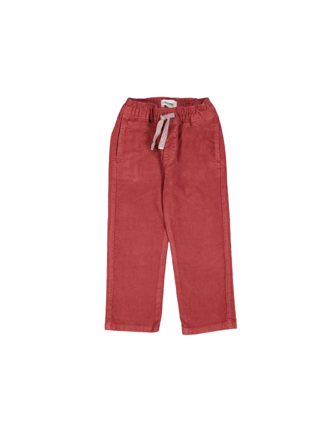 Comfy pants ribbed red