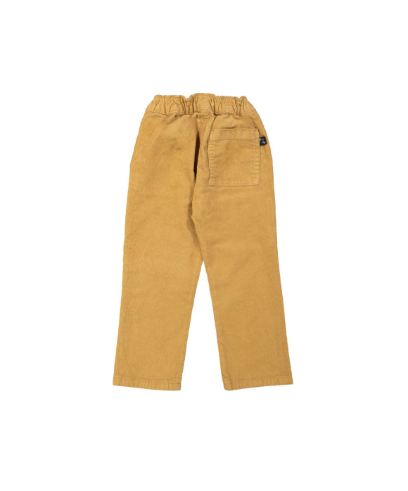 Pantalon confortable côtelé camel