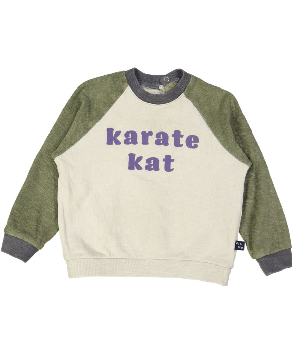 sweater groen karate kat 09m