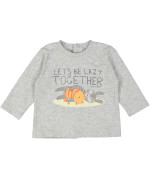 t-shirt grijs lazy together 01m .