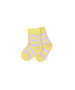 socks striped ocher