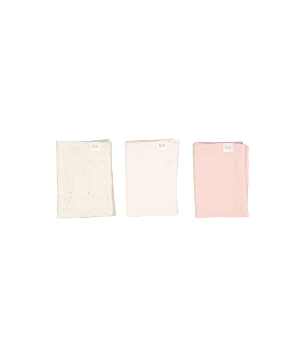 Set de chiffons tetra rose