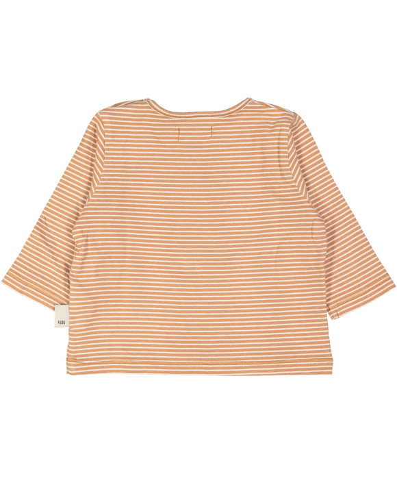 t-shirt bruin streep 03m