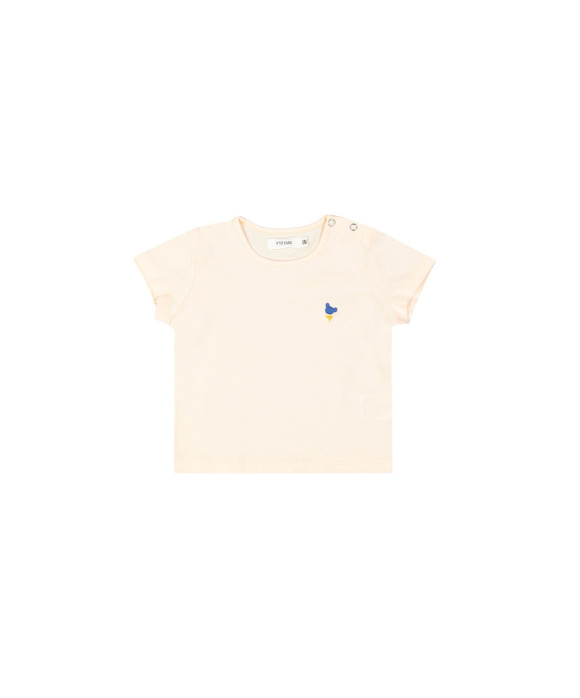 t-shirt mini bear flower peach