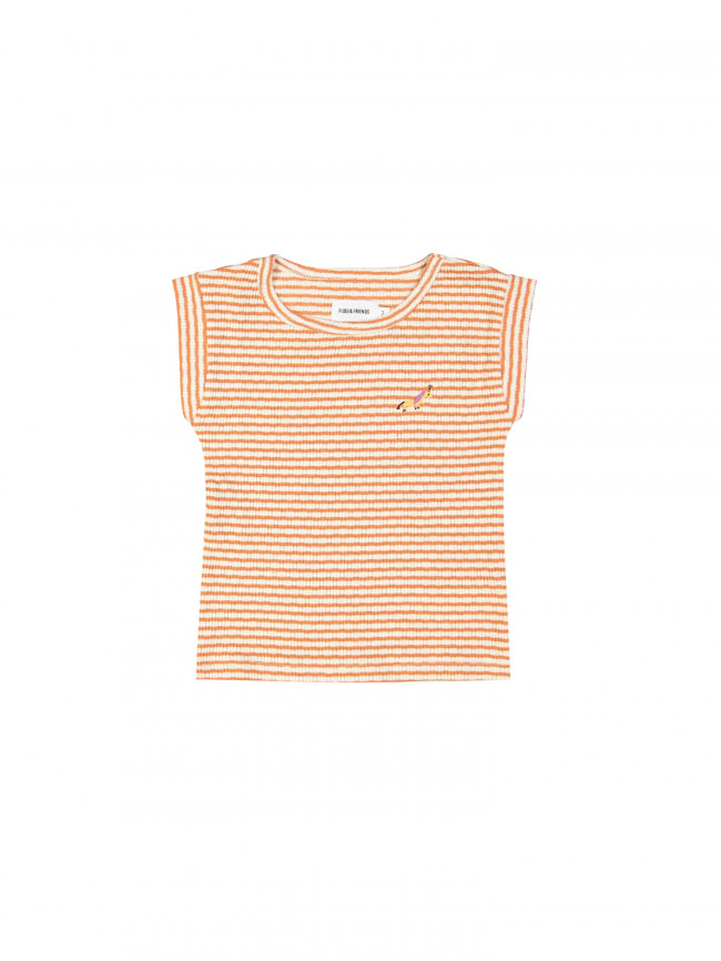 t-shirt streep unicorn oranje 04j