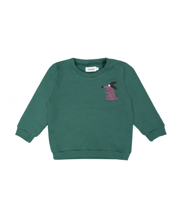 sweater lil dog friend groen