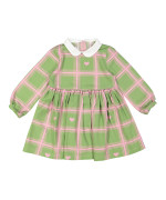 dress check heart green