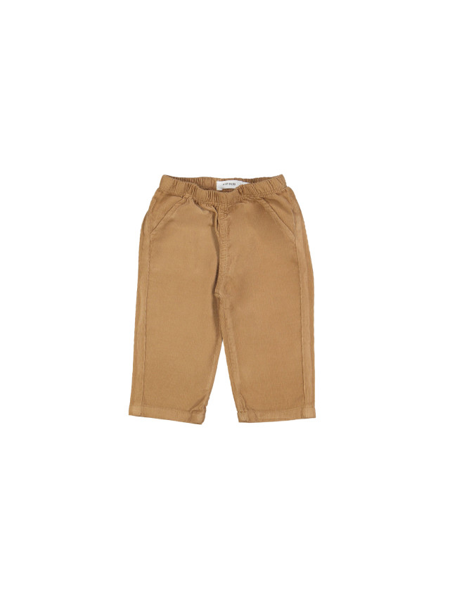 Comfy pants mini rib camel