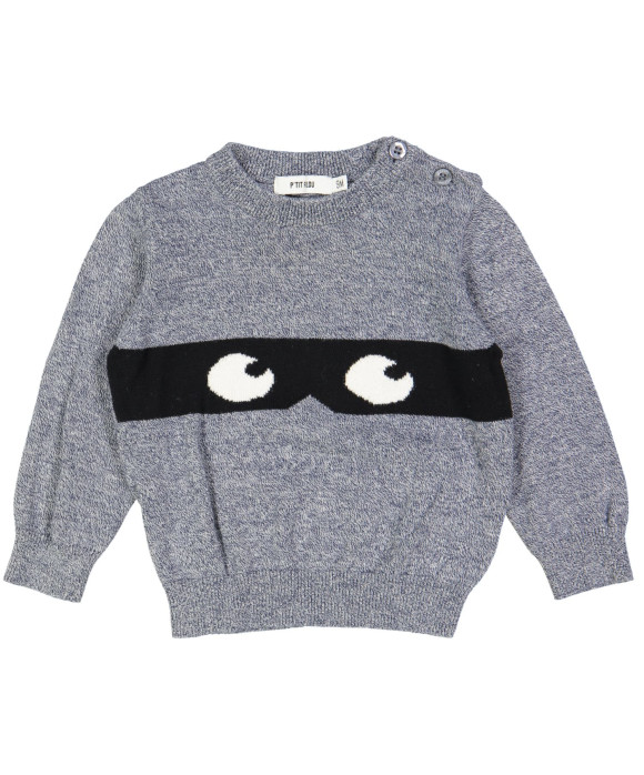 pull blauw bandiet 09m