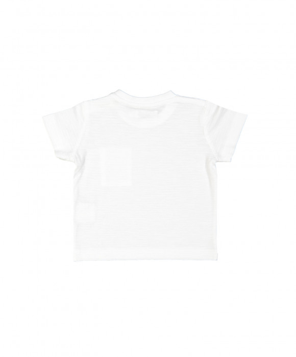 T-shirt mini streep basic wit