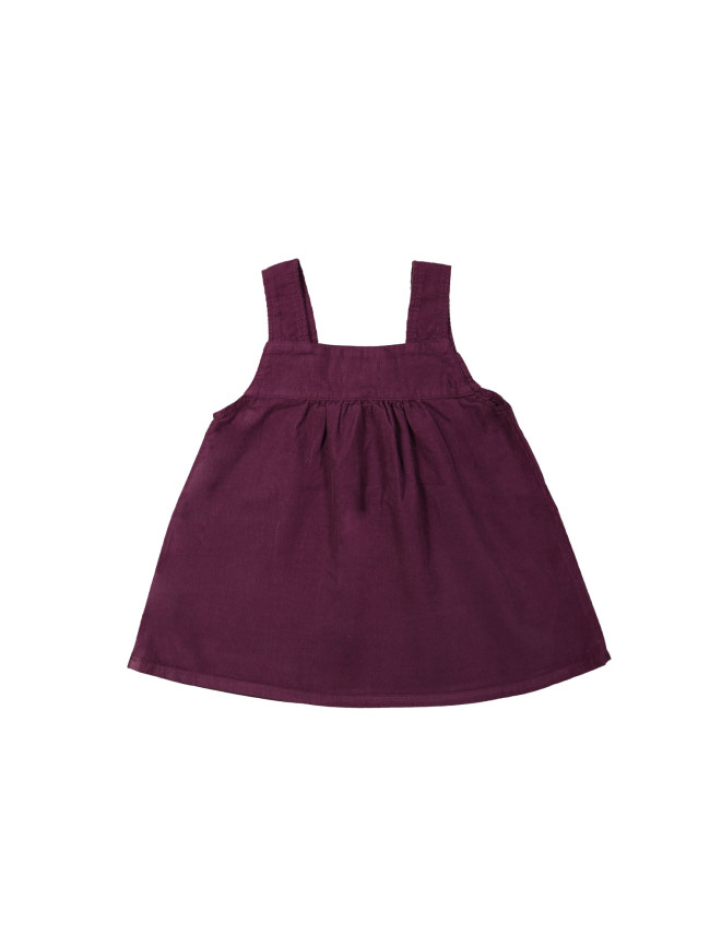 Jurk rib paars 12m