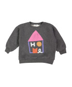 Sweater home chiné donkergrijs 06j