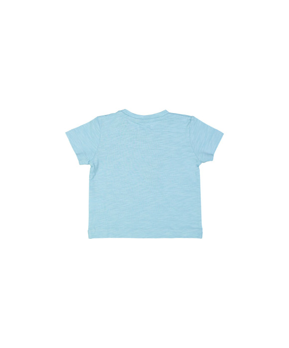 t-shirt mini flammé pélican bleu azur