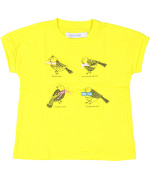 t-shirt geel vogels 02j