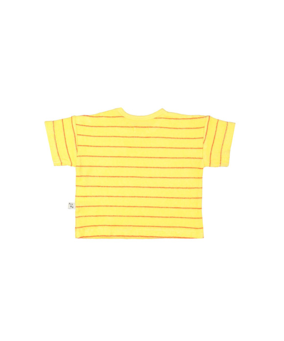 t-shirt mini spons streep geel
