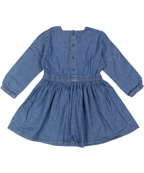 kleedje blauw effen 03j