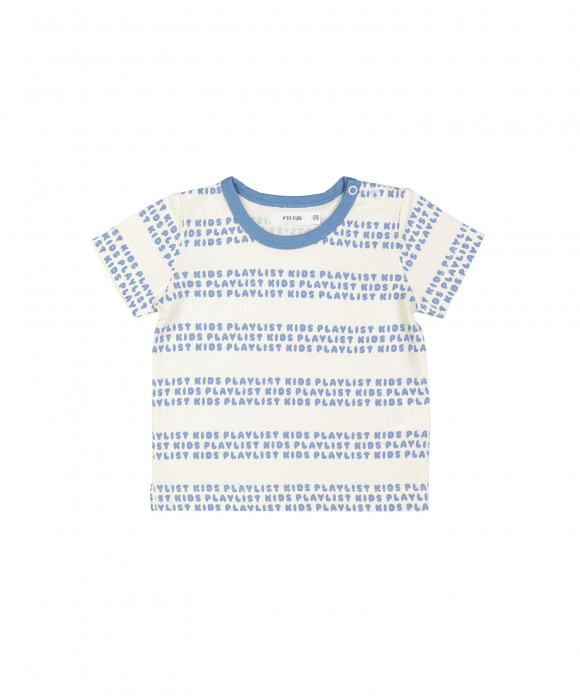 t-shirt mini stripe playlist ecru