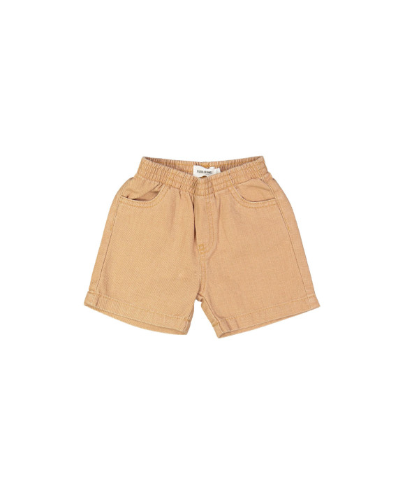 Jeans bermuda confort camel