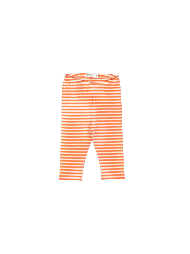 Legging mini stripe bright orange