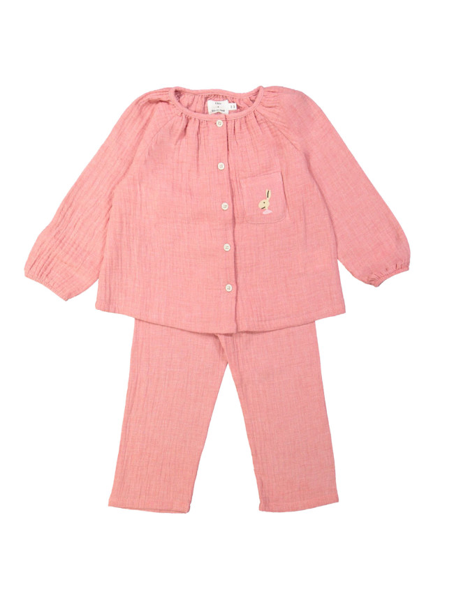Pyjama lièvre rouge
