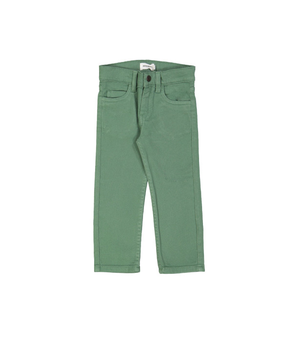 Broek regular rits groen