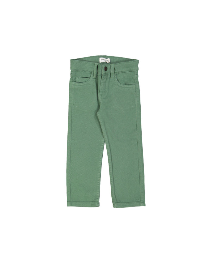 Pantalon régulier zip vert