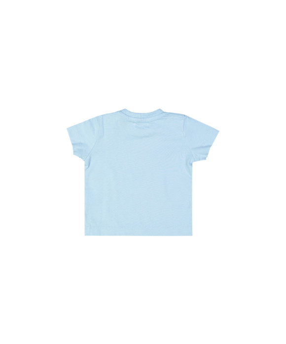 t-shirt mini comicface lichtblauw