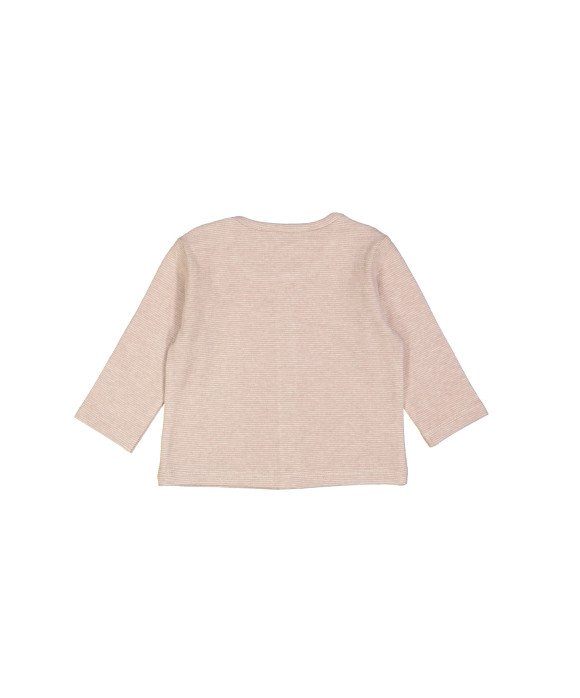 t-shirt mini frul streep roze
